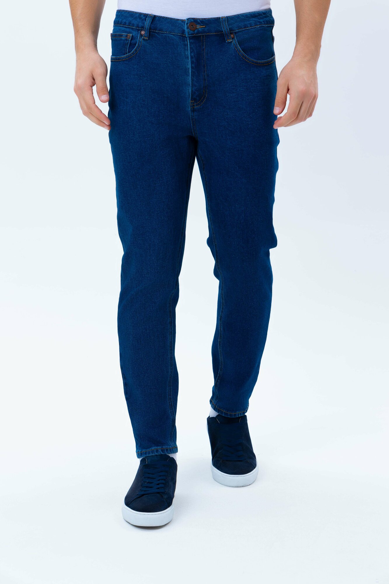 Джинсы скинни TERRA PRO, размер 30, navy