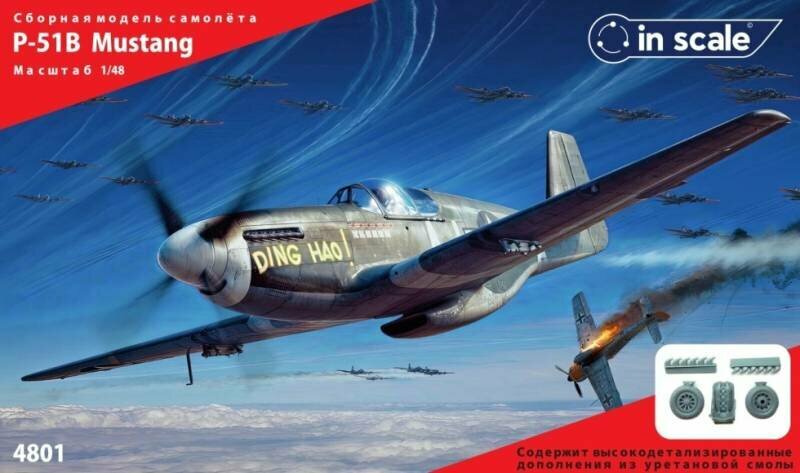 Пластиковая модель 1/48 P-51B Mustang
