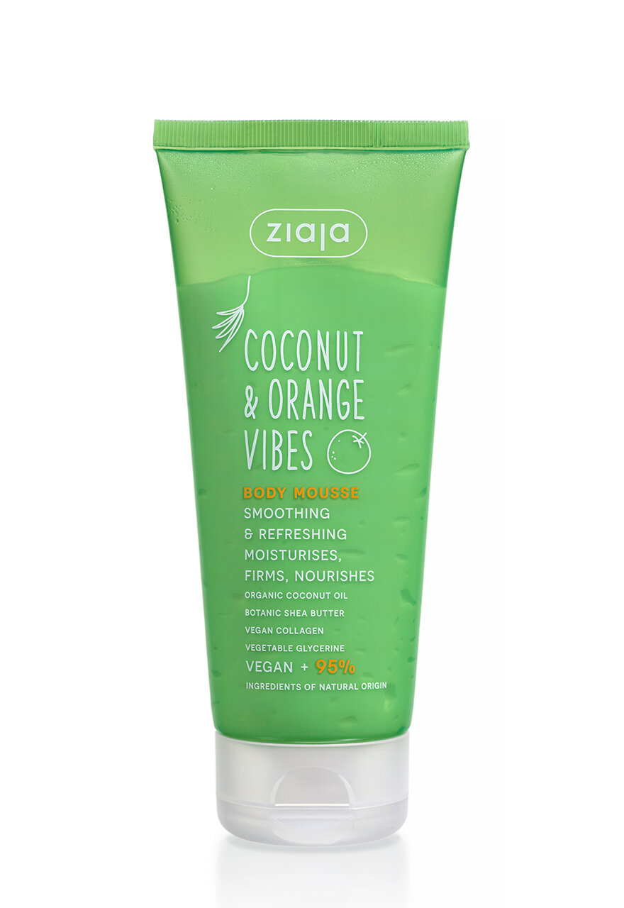 Мус Ziaja Coconut Vibes для тела, 95 % натуральных ингредиентов, 200мл