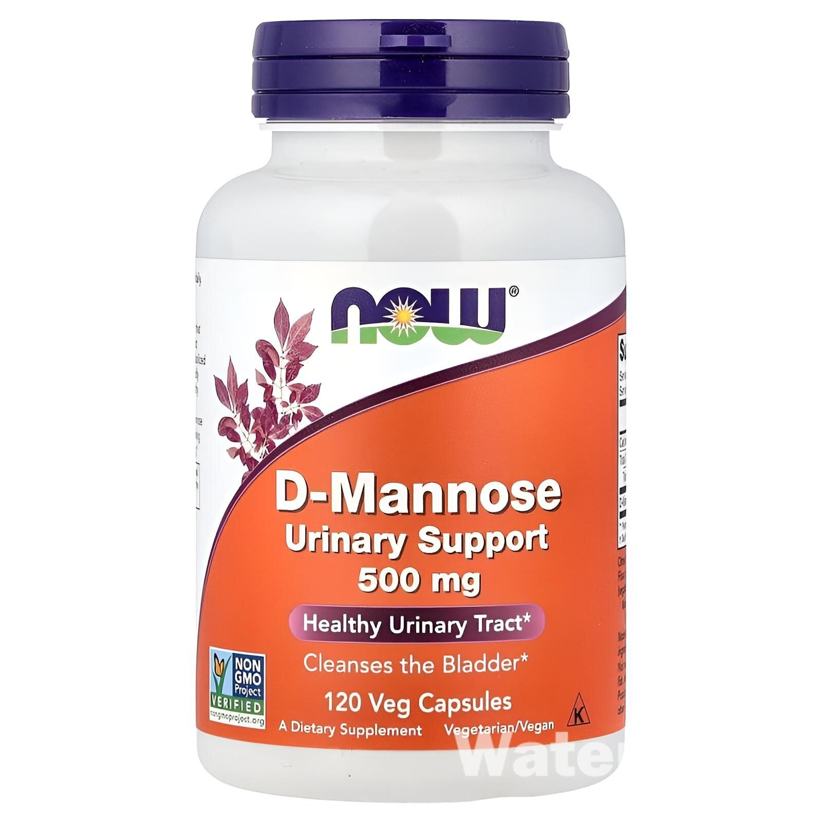 D-Манноза NOW Foods, для поддержки здоровья мочевыводящих путей, 500мг, 120 шт.