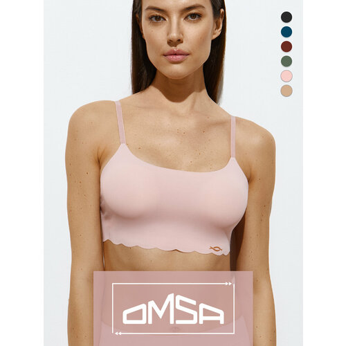 фото Топ omsa, размер 46 (m), розовый,