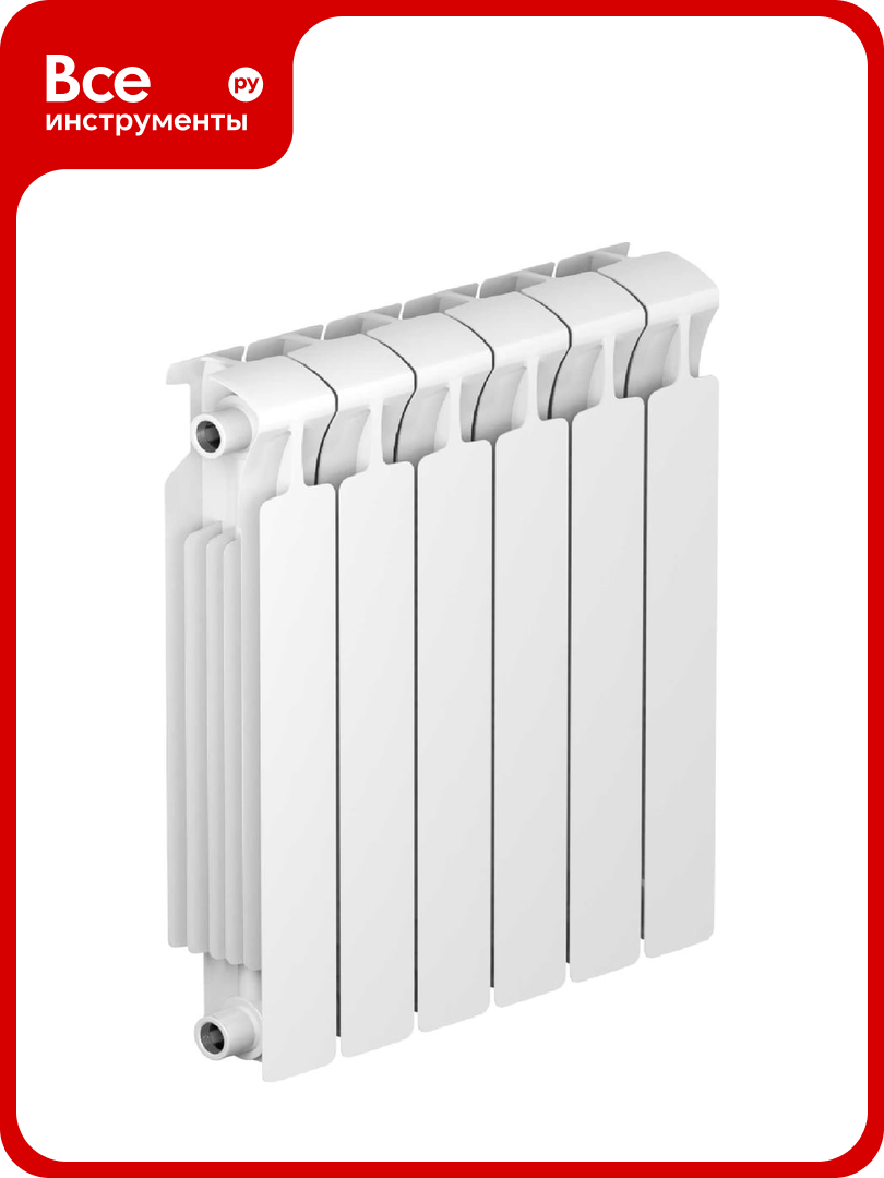 Биметаллический радиатор RIFAR MONOLIT 500 06 секц. бок. R-MN-500-06