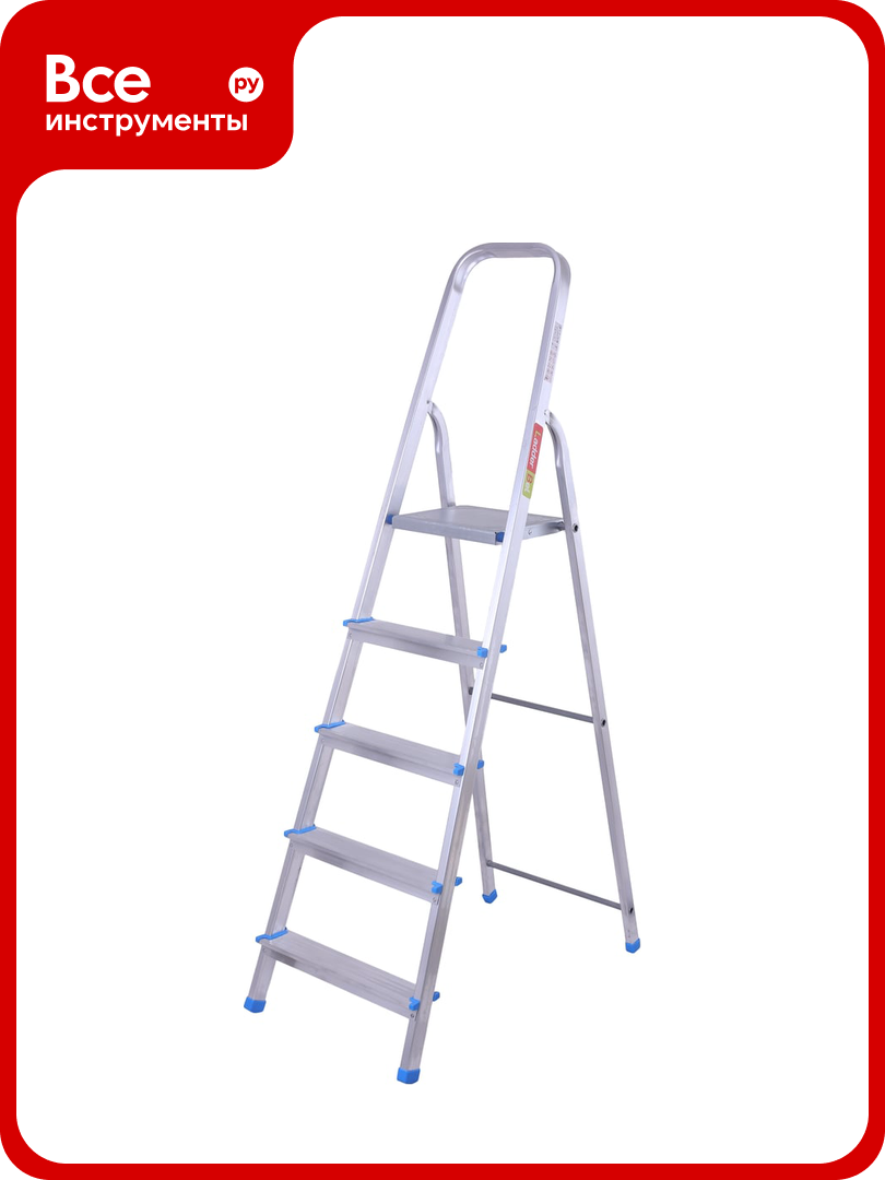 Алюминиевая стремянка LadderBel 5 ступеней STR-AL-5