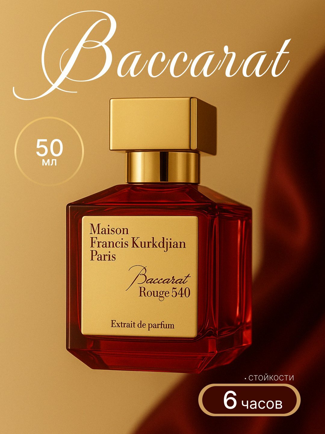 Парфюмерная вода Baccarat Rouge 540 для женщин и девушек, пробник, подарочная упаковка, духи для подарок 33 мл