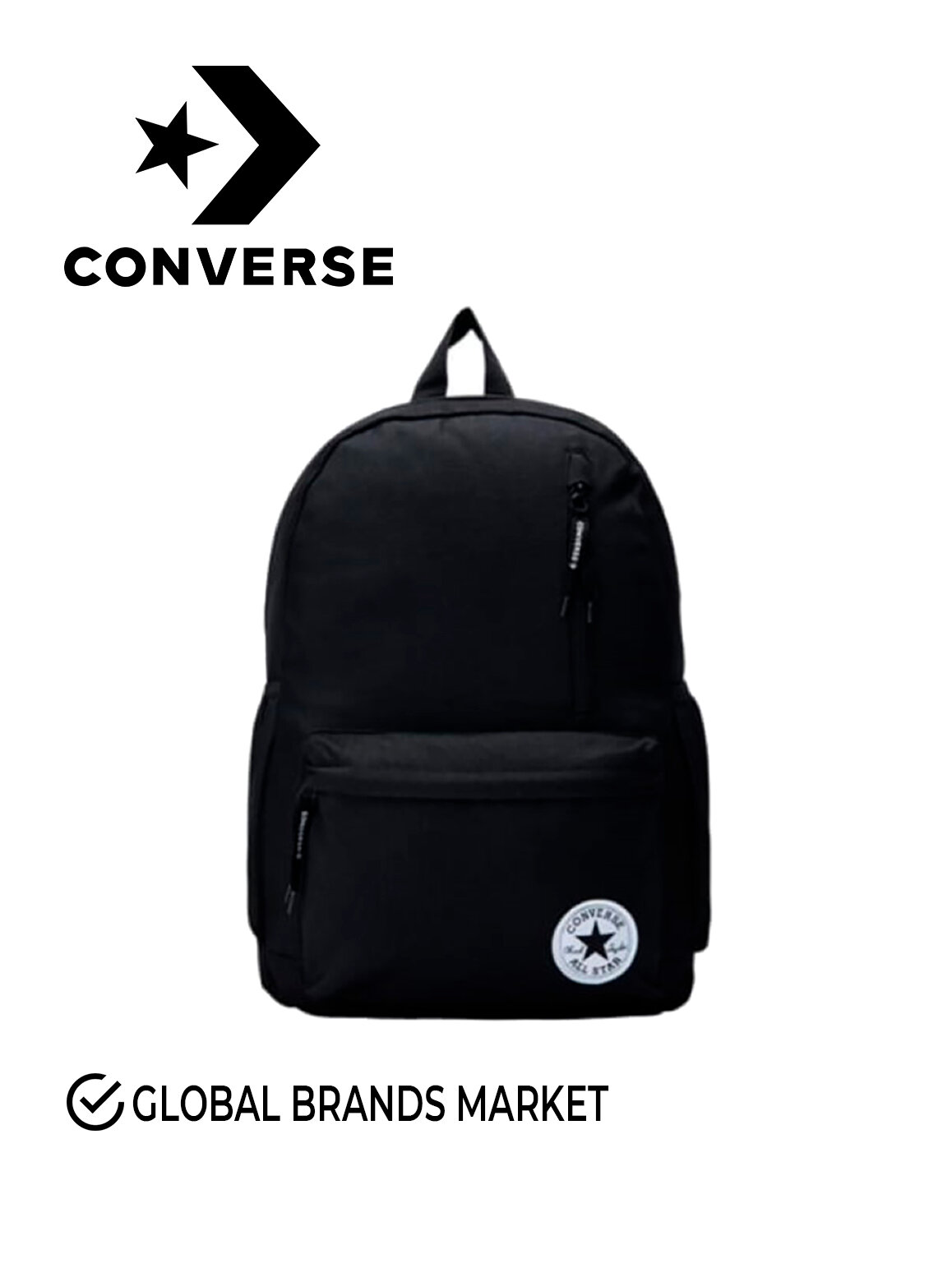 Рюкзак Converse, черный, унисекс, школьный/для студентов/повседневный/городской
