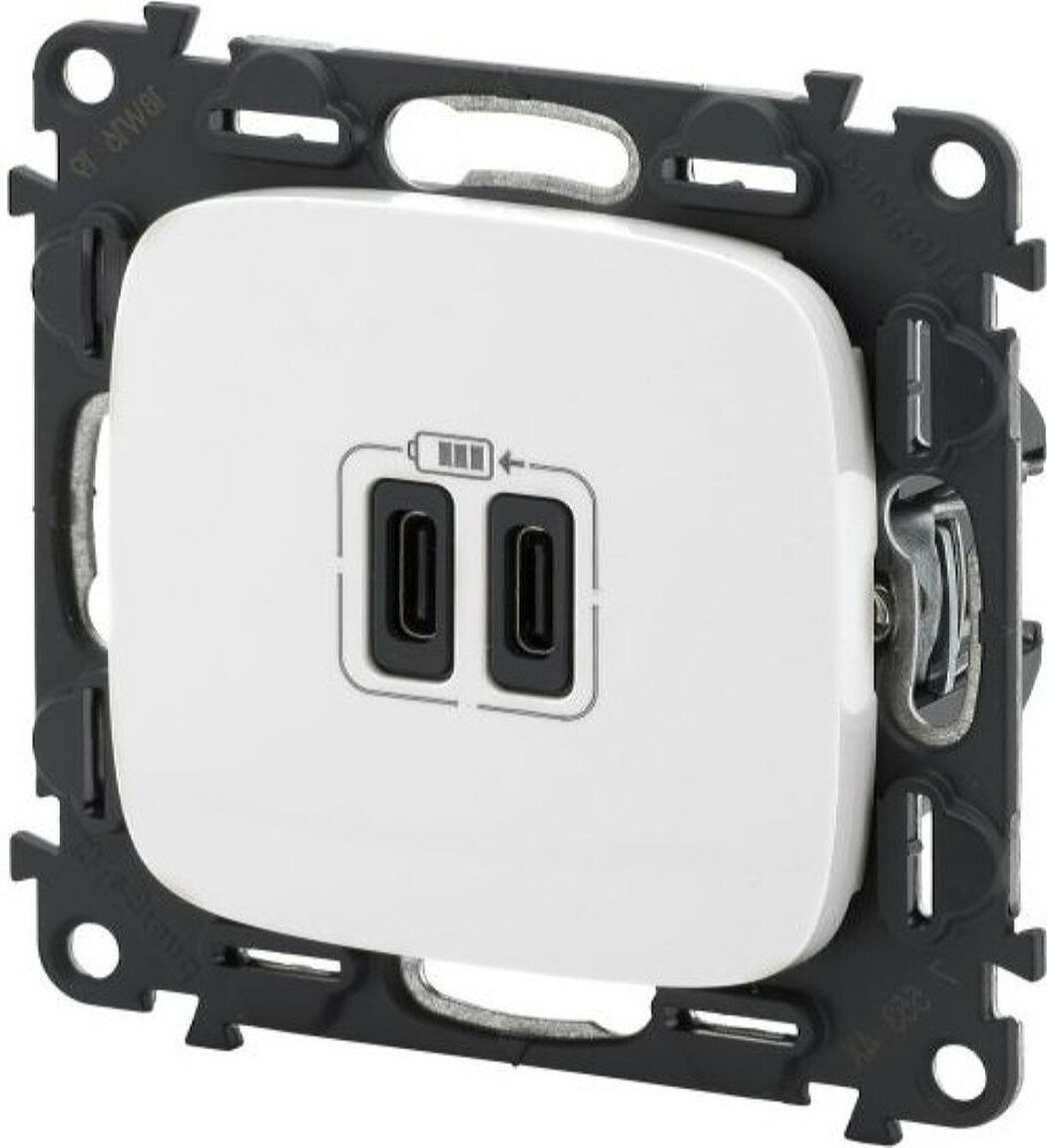 Розетка Legrand Etika USB Type-C белая