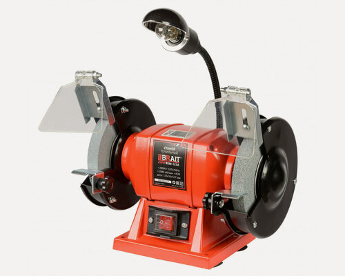 Изображение товара Станок точильный BSM-125A (с лампой) (200Вт, 125х16х12,7, 2840 об/мин)