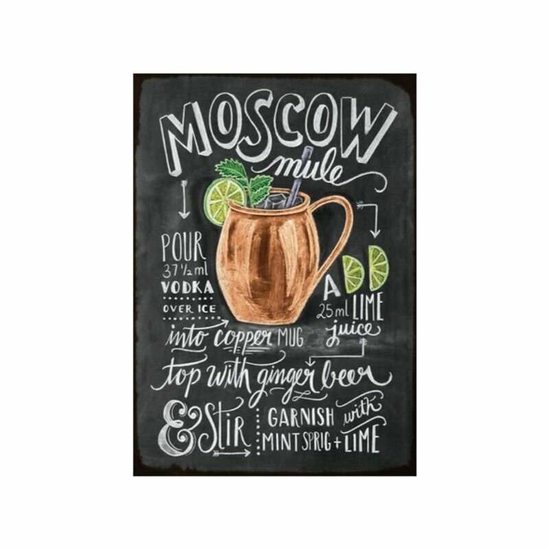 Декоративная настенная доска для мела из жести