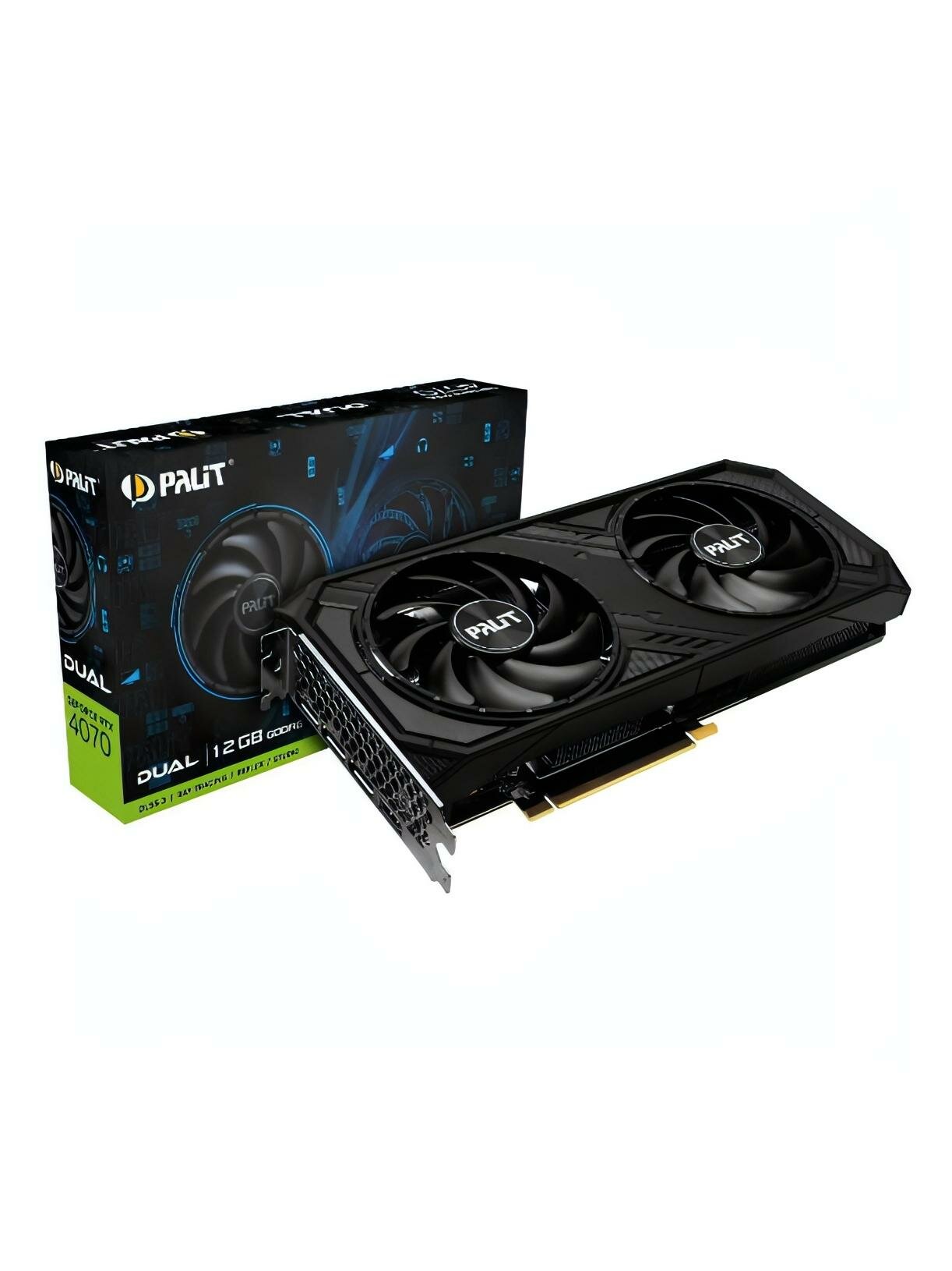 Видеокарта Palit RTX4070 DUAL 12GB GDDR6 192bit (NE64070019K9-1048D)