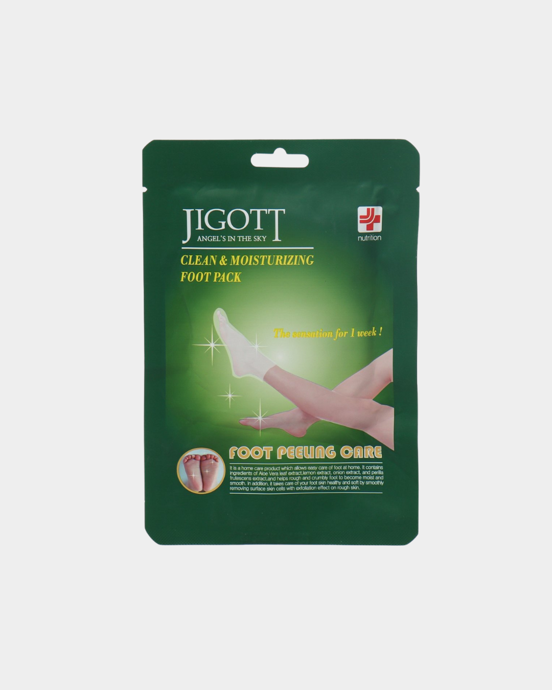 Пилинговые носочки Jigott Clean & Moisturizing, для ног, 1 пара