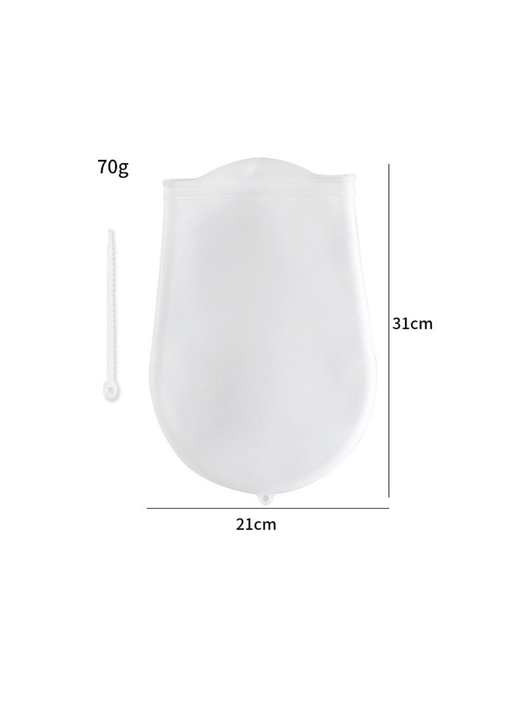 Мешочек для замешивания теста, силиконовый, многоразовый, 21х31см — фото 1