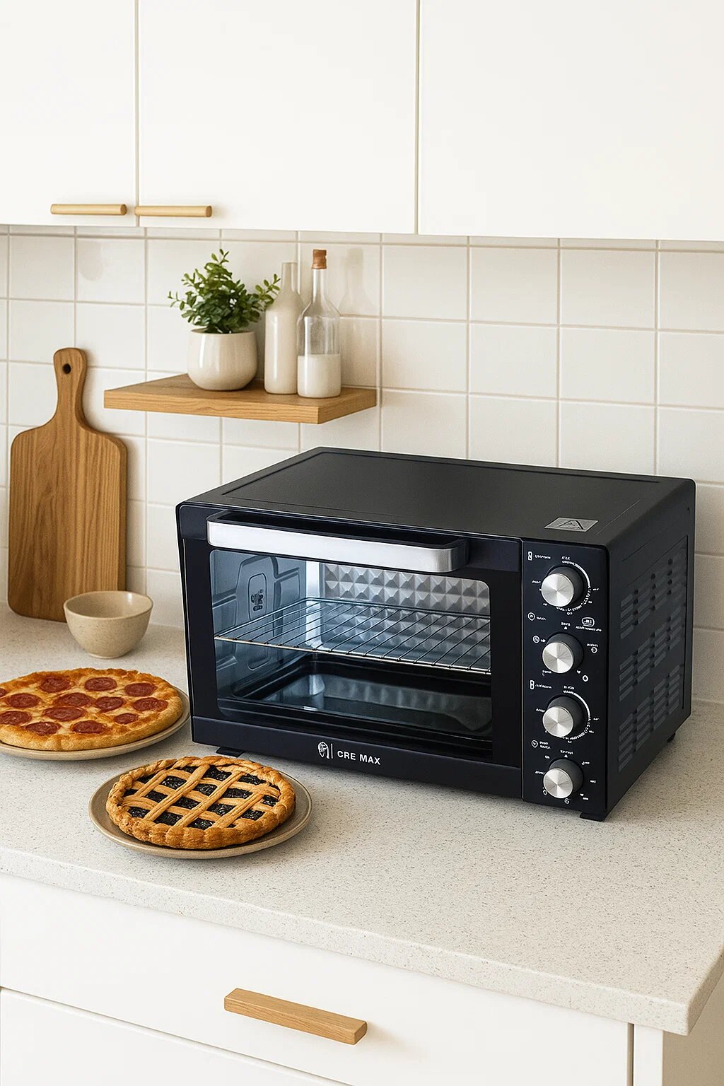 Настольная электронная печка Deylinghs HH4501, 45 л — универсальный помощник на кухне