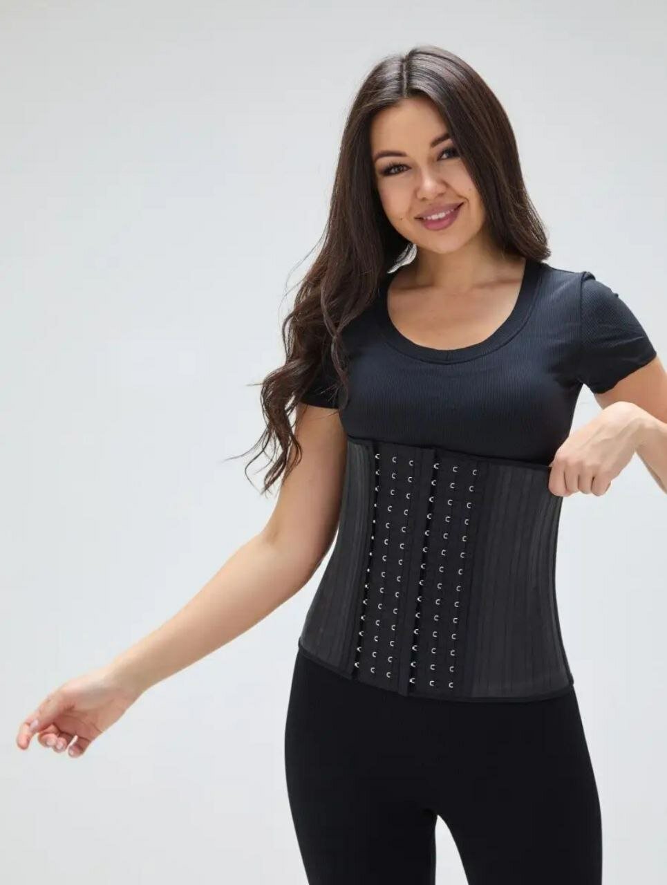 UltraForm Waist Slimmer Corset with Triple Hook Closure – Daily & Workout Use