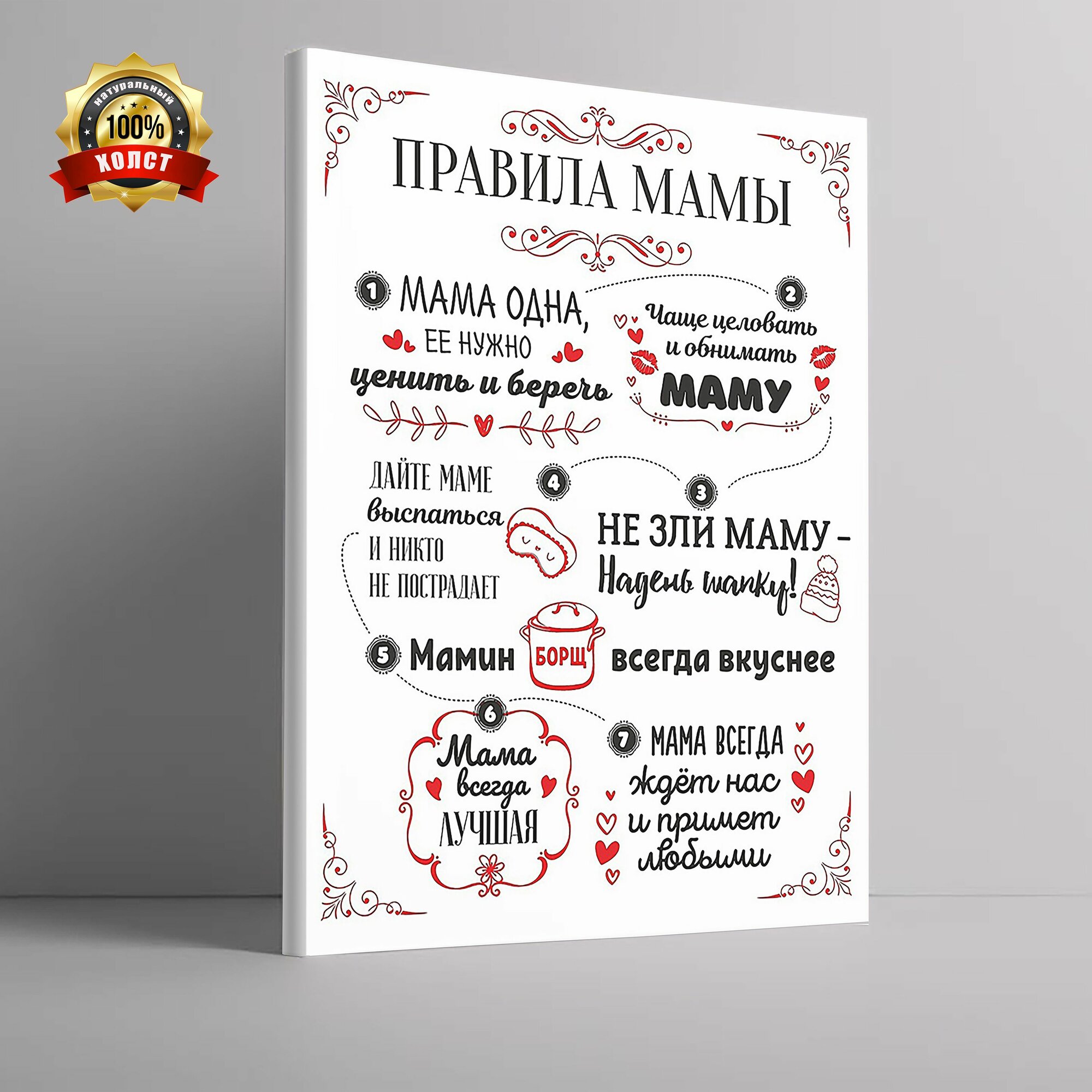 Картина "Правила Мамы"