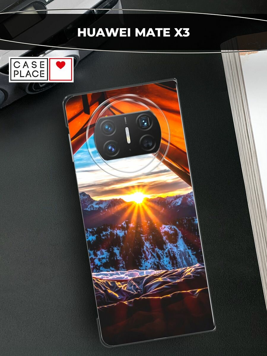 Чехол на Huawei Mate X3 / Хуавей Мейт X3 С с принтом "Горы 7"