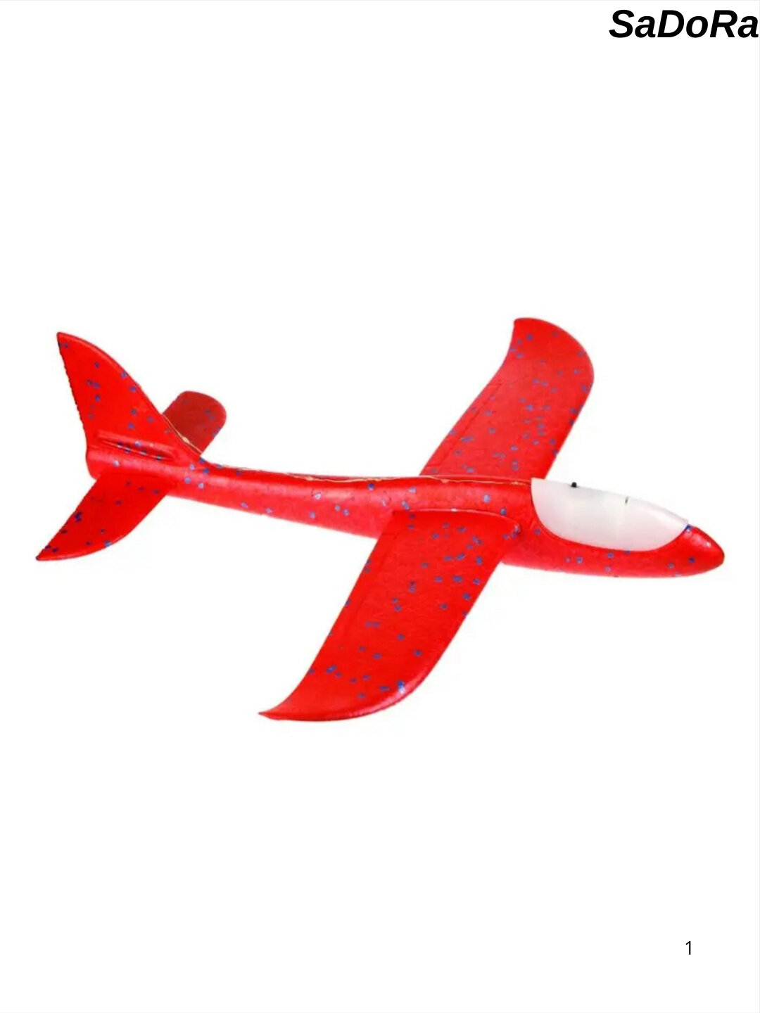 Летающий игрушечный самолёт (планер) из EPP — безопасная игрушка для детей, синий цвет, 48 см