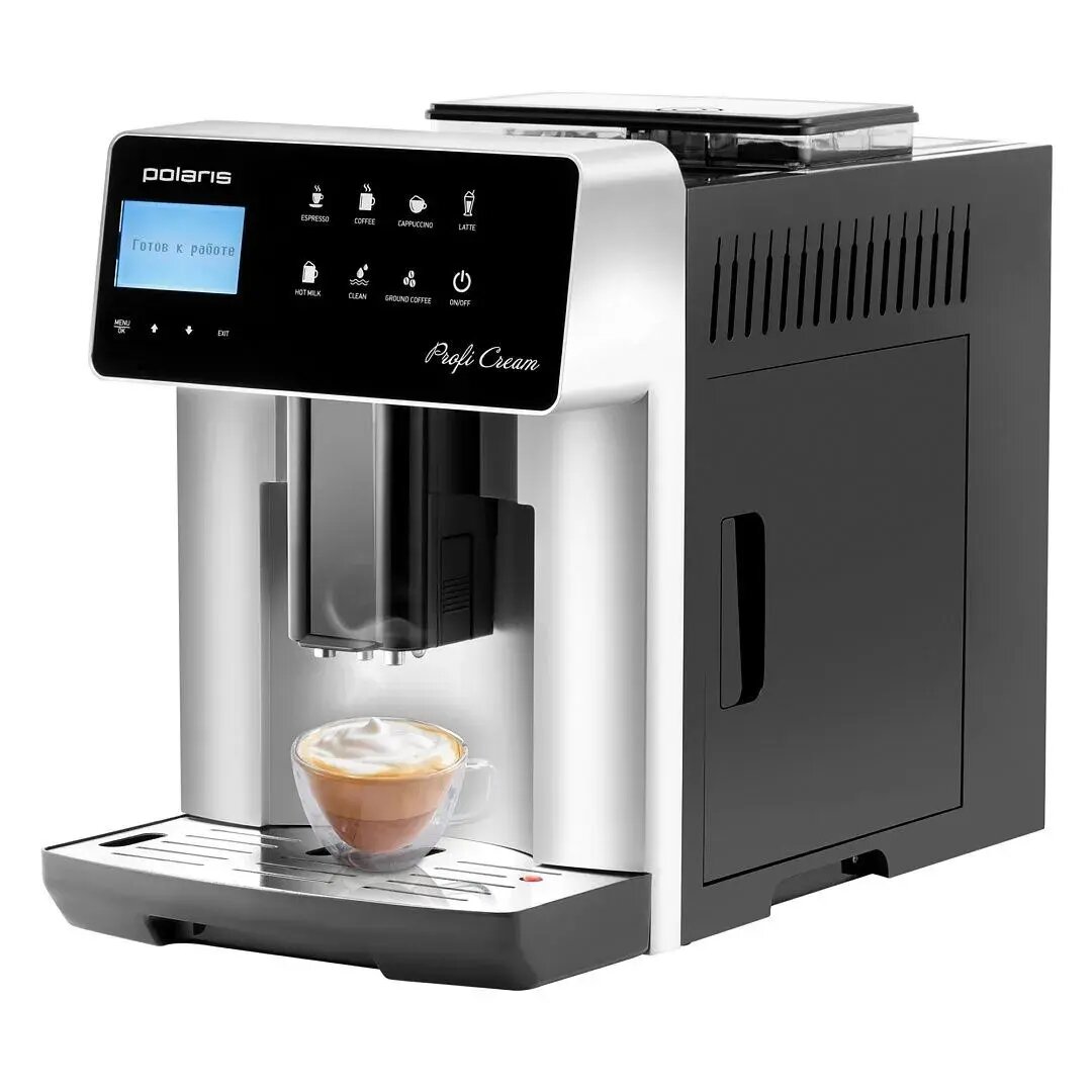 Кофемашина Polaris PACM 2055AC, Автоматический капучинатор: да, Вес: 10 кг, Высота: 34 см