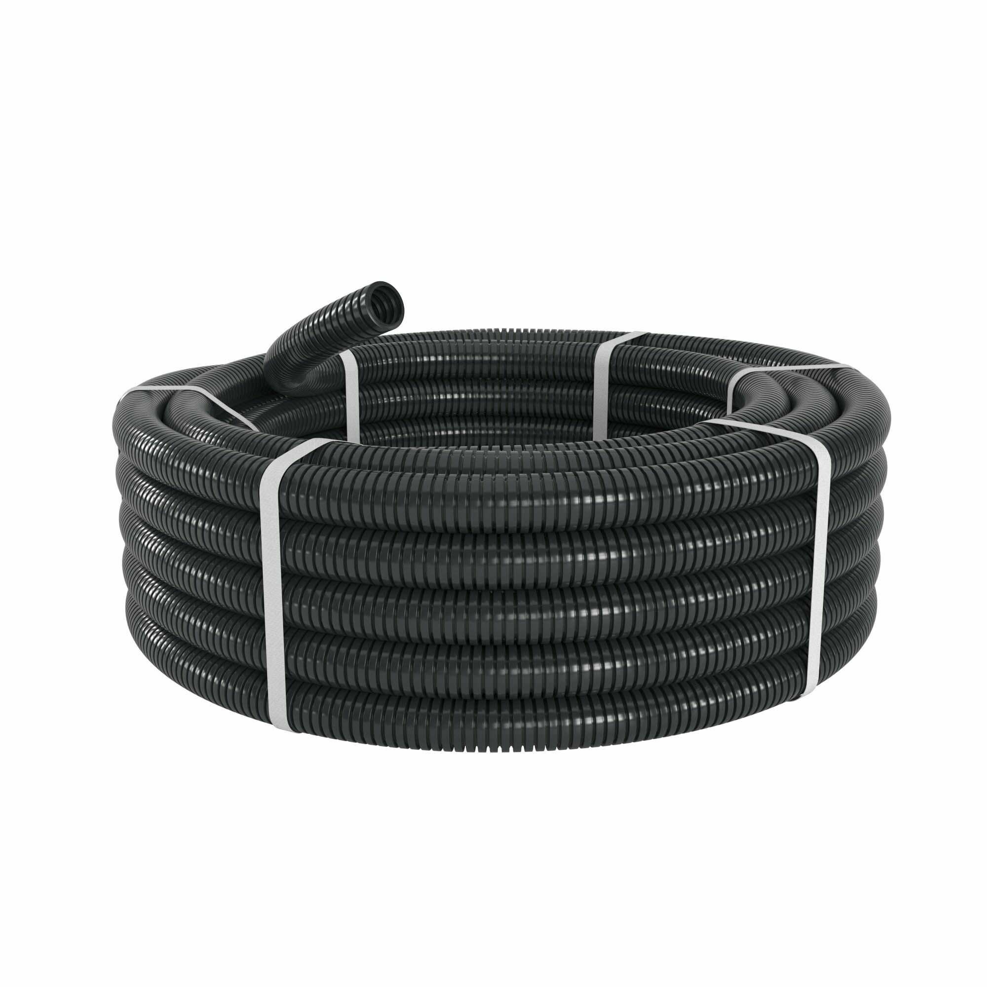 Труба гофрированная полиамидная ПВ-2 Dвн 363 мм Dнар 425 мм полиамид 6 цвет чёрный (1 бухта -15м)