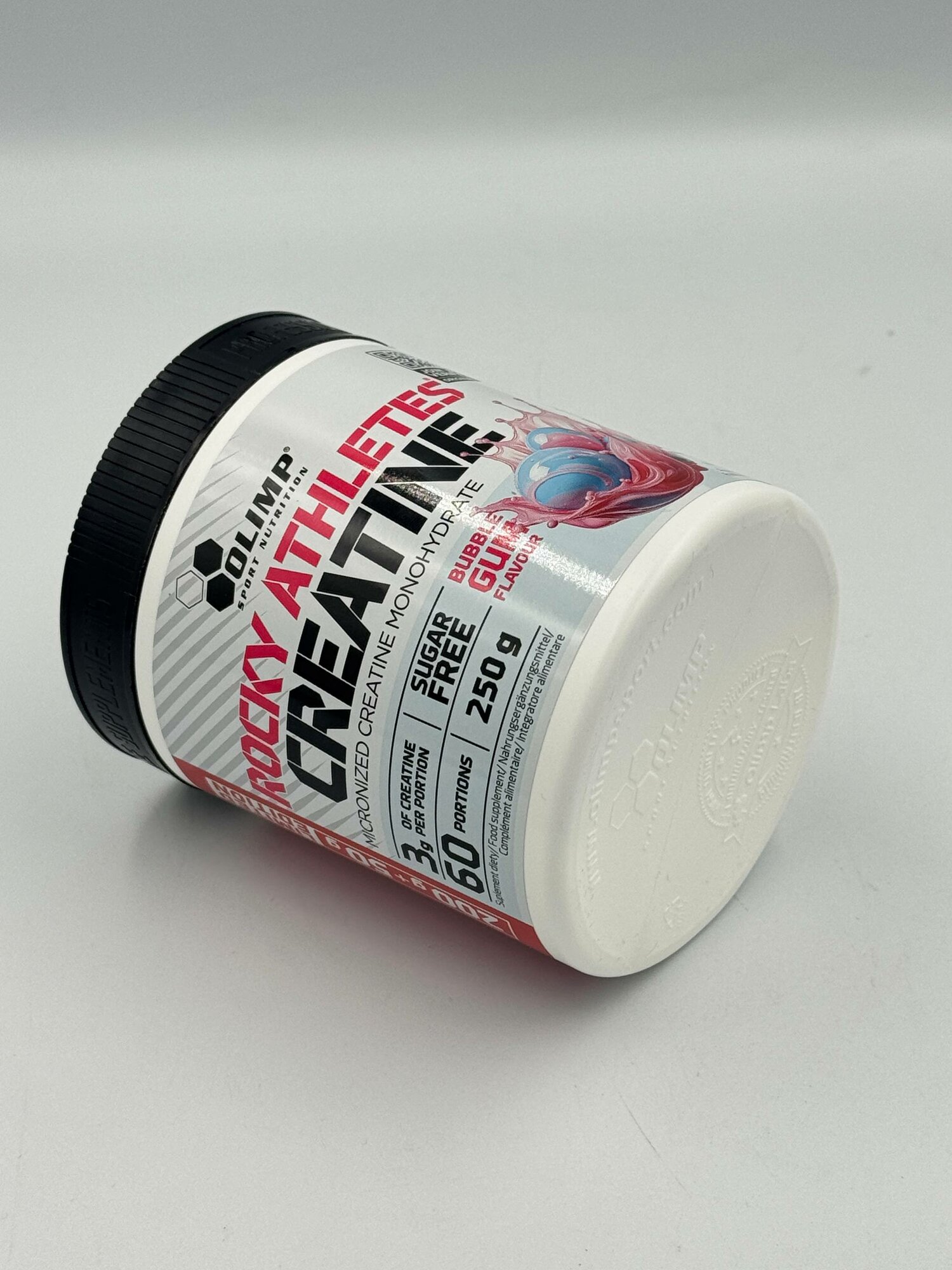 Olimp Creatine, 250 гр, вкус Баблгам креатин моногидрат для роста — фото 1