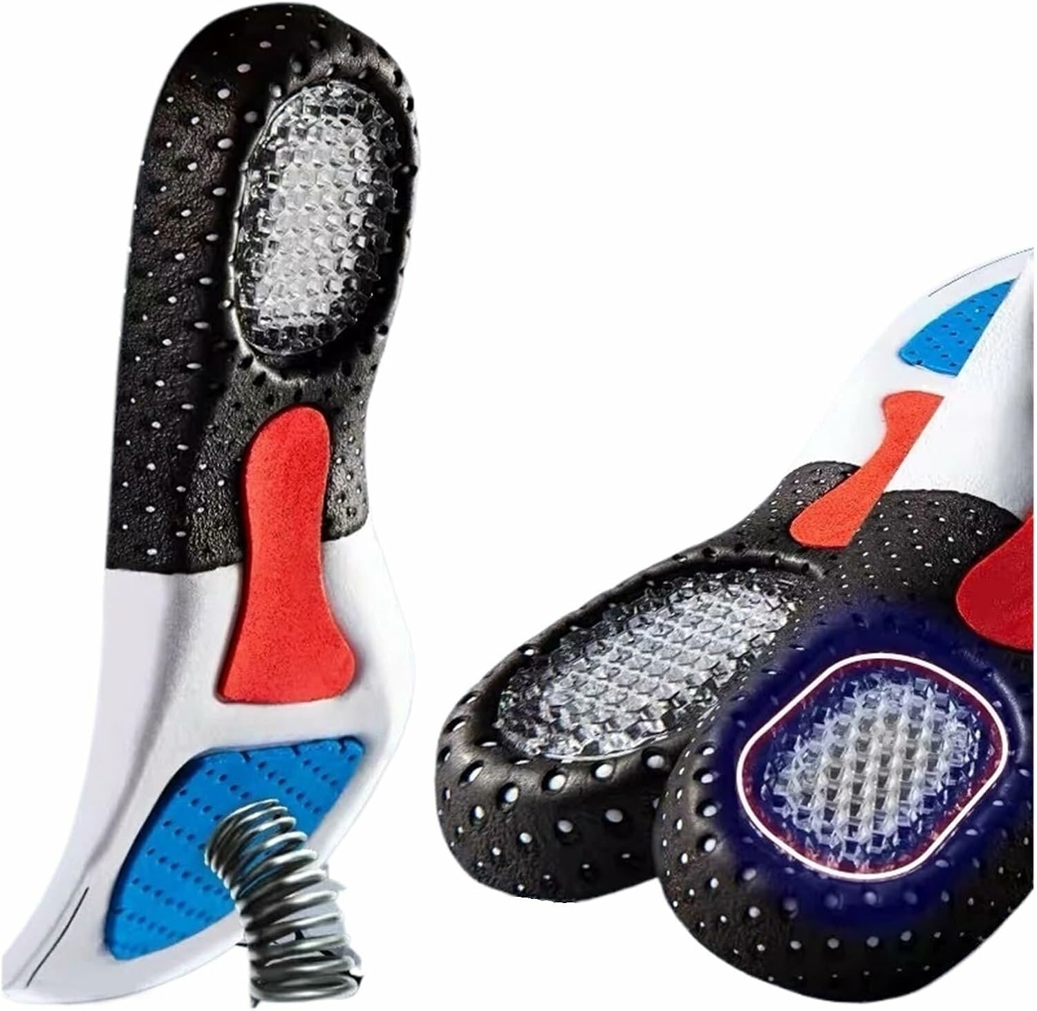 Стельки для обуви спортивные ортопедические Размер 40-46 с амортизирующей гелевой пяткой / Для мужчин и женщин