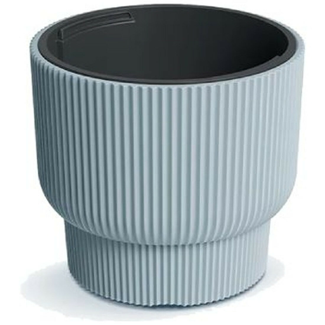 Кашпо Prosperplast Milly цветов со вставкой  белый  d  29 9 см  h  27 см  14 л PPDBMLR300 S449