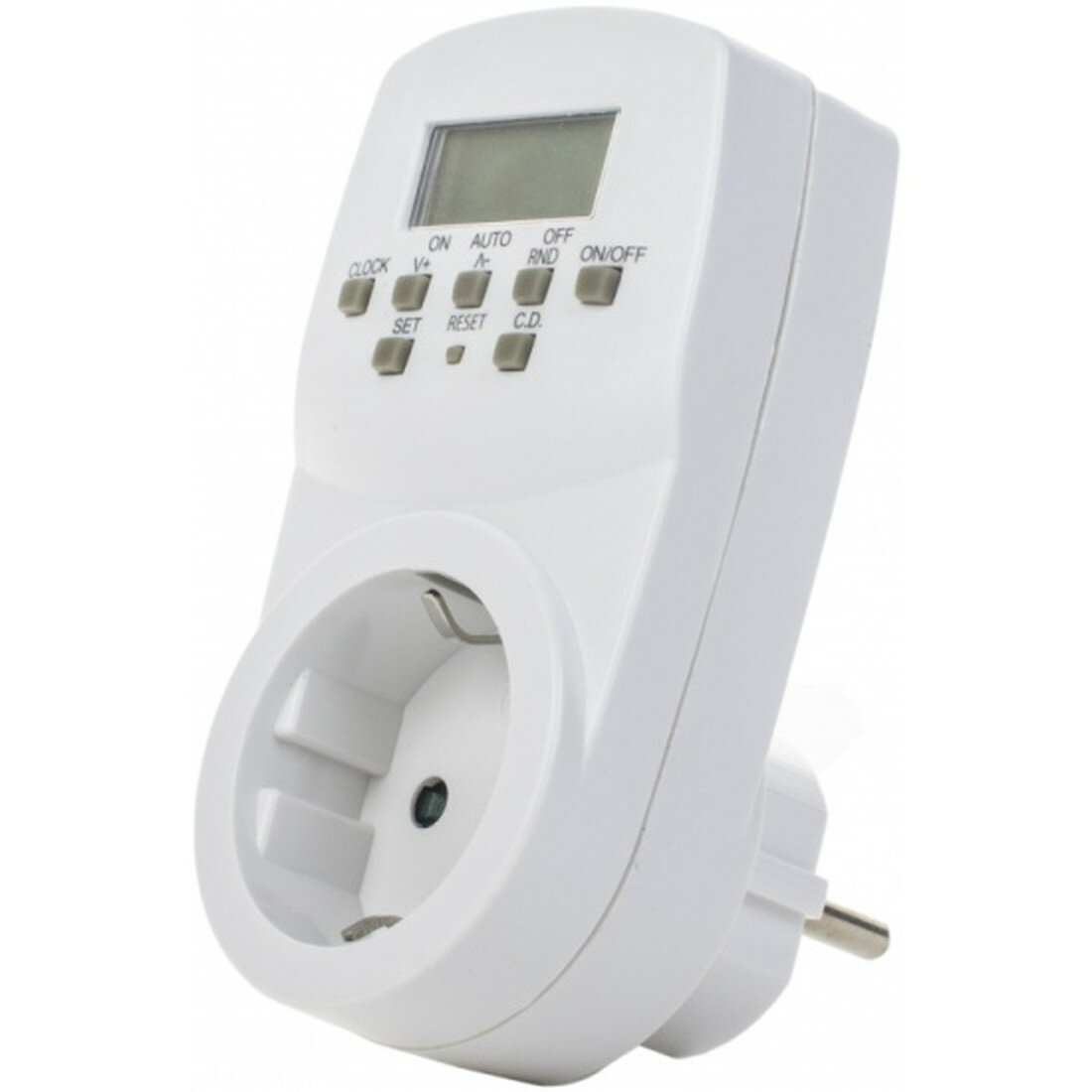 Таймер электронный с розеткой Uniel UST-E20 WHITE 220В. 24ч. 1600Вт энергонезависимая память