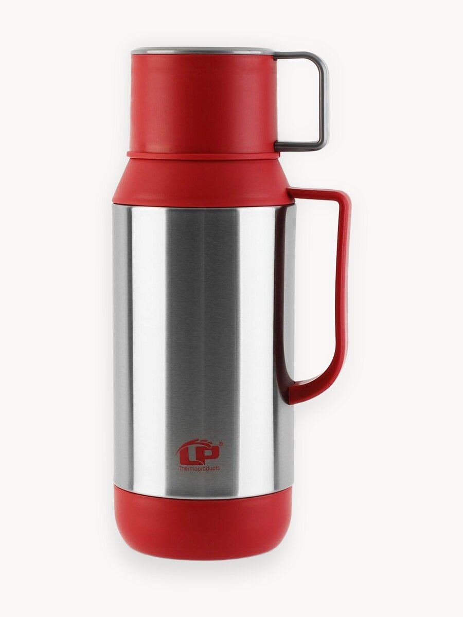 Термос со стеклянной колбой 1,8л LP RESPECT, крышка-чашка, настольный