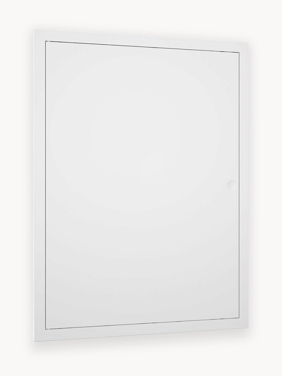 Люк ревизионный Evecs L3040N c фланцем 300х400 мм, нажимной, белый ABS-пластик (327х427 мм)