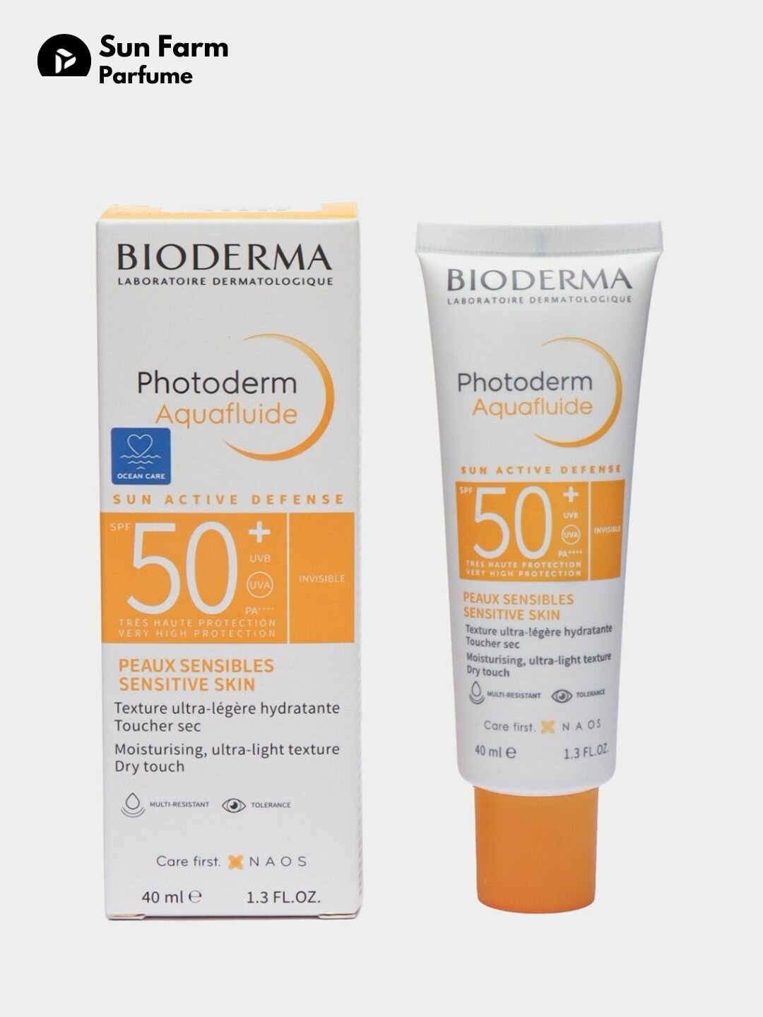 Солнцезащитный крем Bioderma "Photoderm Aquafluide", 50+ SPF, 40мл