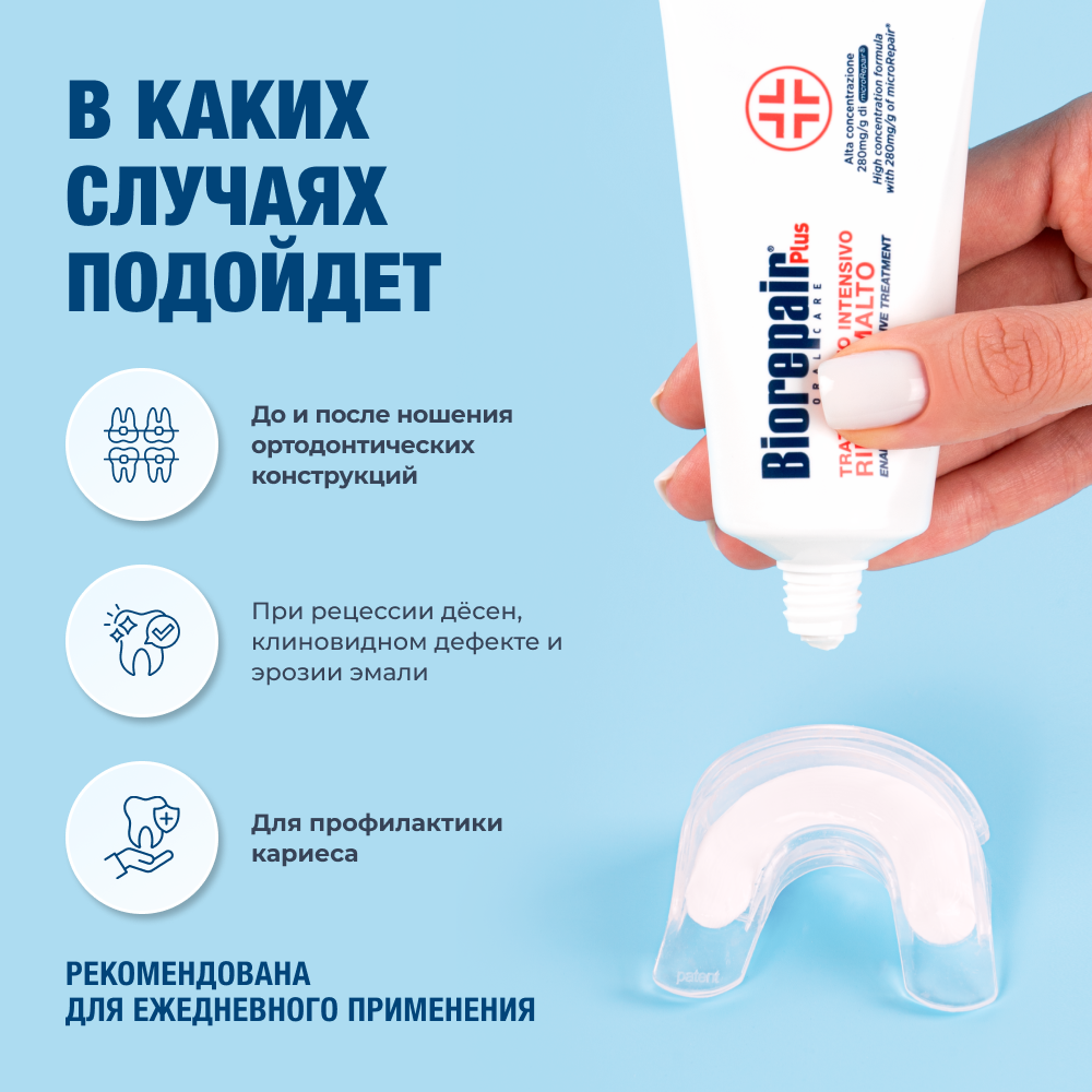 Зубной гель Biorepair Desensitizing Enamel Repairer Treatment, 50 мл — фото 1