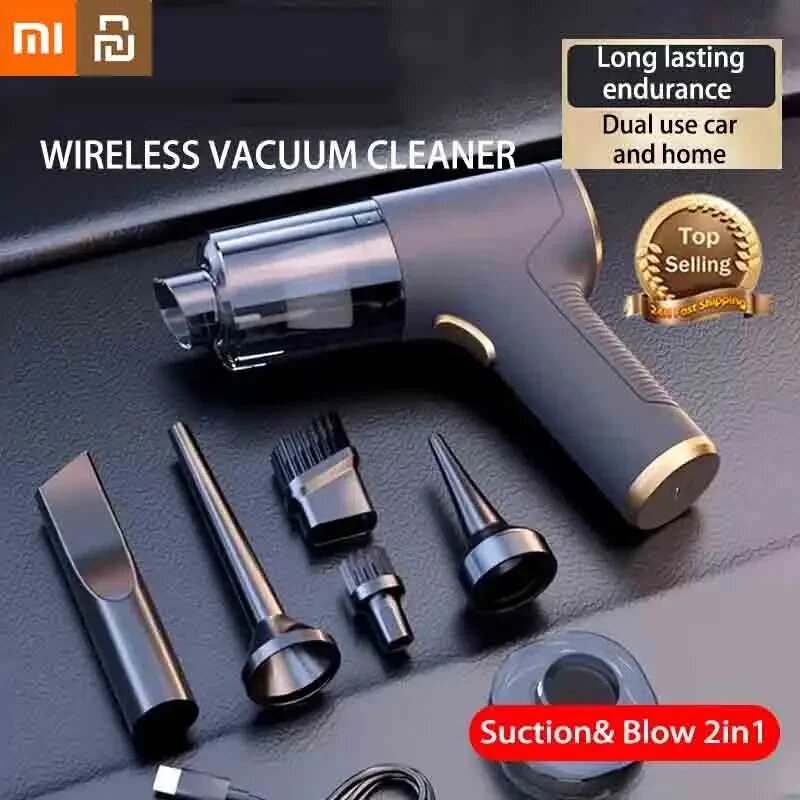 Изображение Беспроводной автомобильный пылесос Xiaomi Youpin высокой мощности, Basic-3 Filter