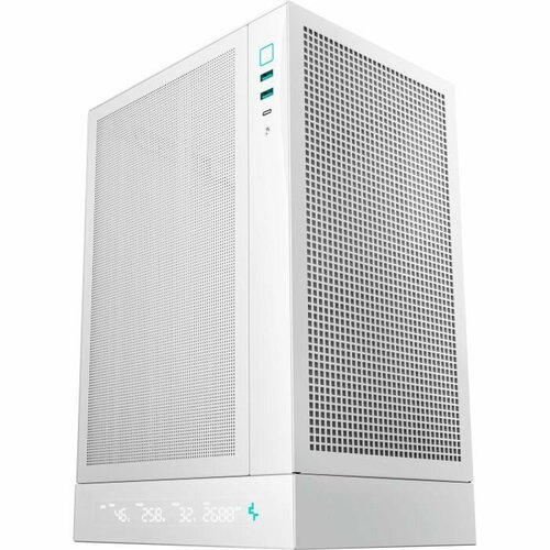 Deepcool Корпус Deepcool CH170 Digital белый без БП miniITX 6x120mm 2xUSB3.0 audio bott PSU