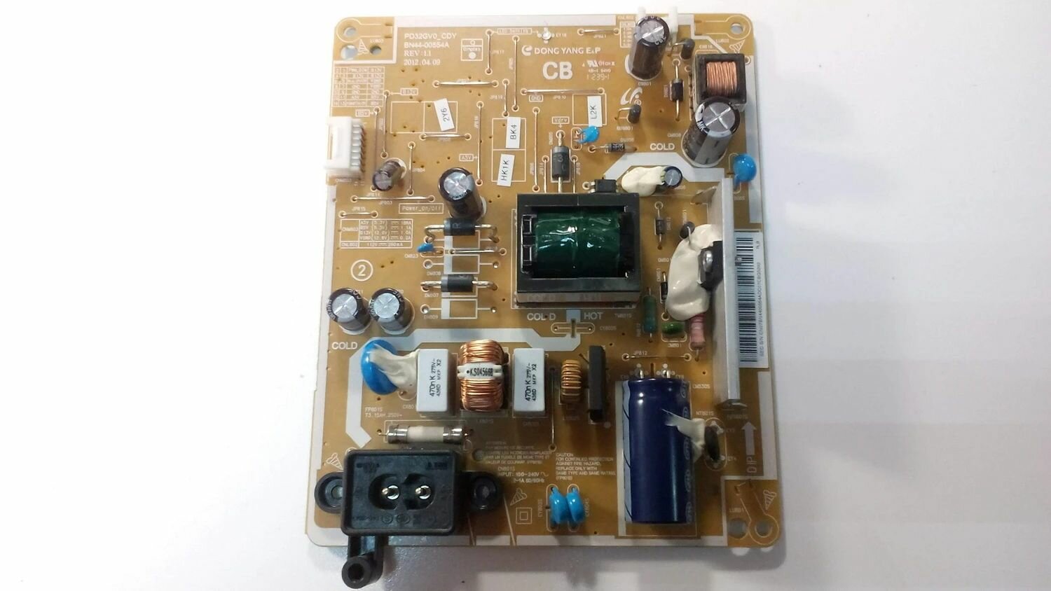 Power Board DONG YANG PD32GV0_CDY BN44-00554A REV:1.1 Main NVT_NT72558_Economical BN41-01897A для Ue32Eh4003W Ed01 Lcd Телевизор Samsung Плата питания арт. 7970