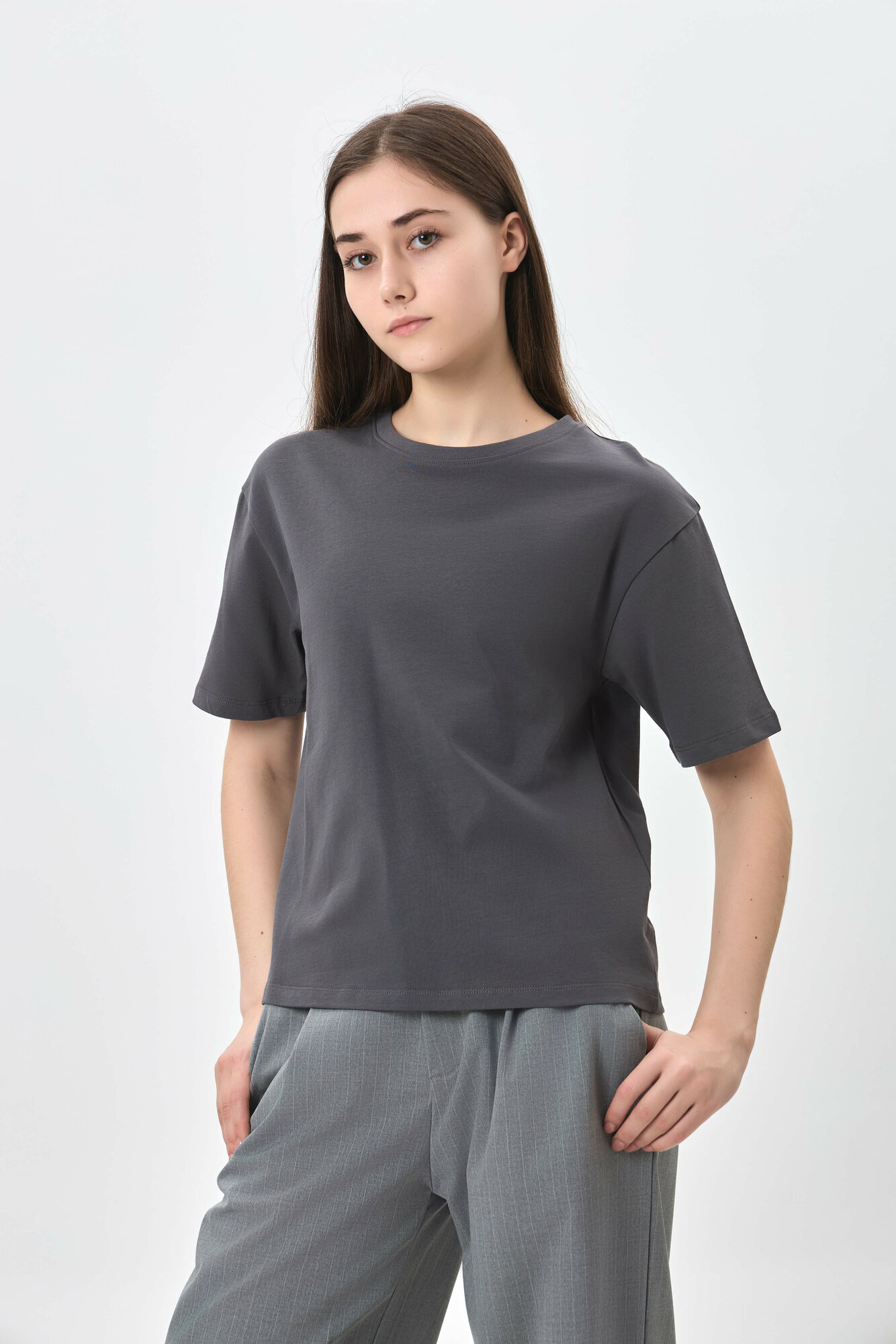Футболка спортивная TERRA PRO, размер L, dark grey