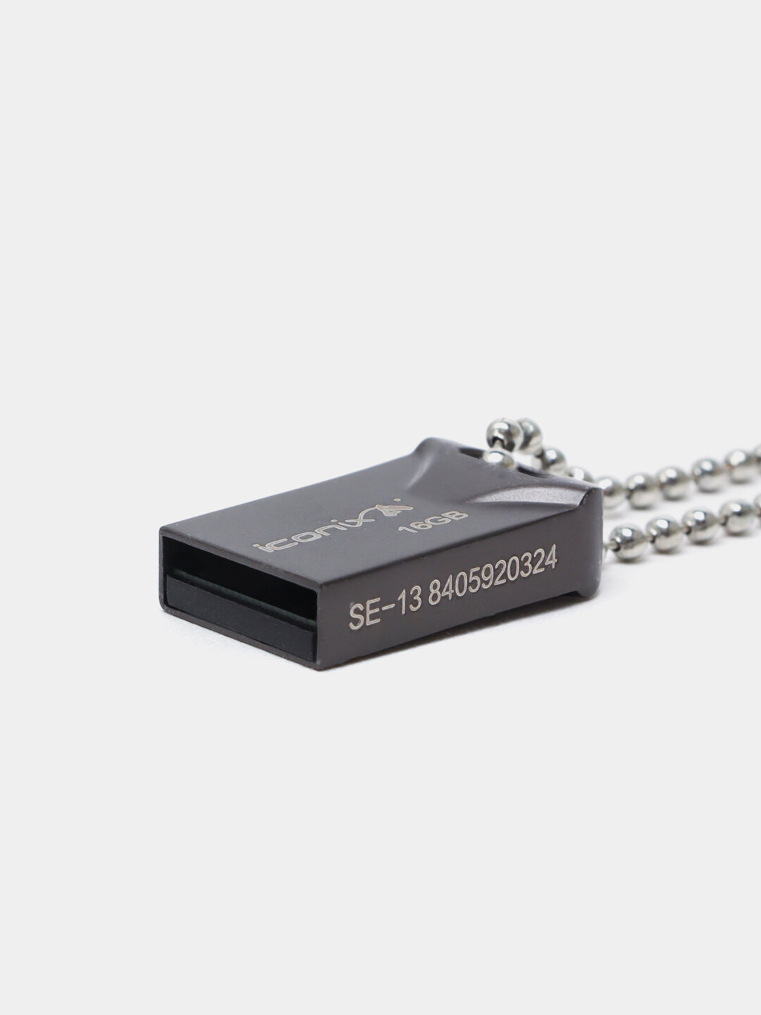 Мини флешка Iconix SE-13 4 ГБ, металлический корпус, компактный и надежный USB-накопитель — фото 1