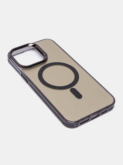 Чехол MagSafe для iPhone 15 — магнитный, с алюминиевым покрытием, защитой камеры, в 6 цветах — фото 1