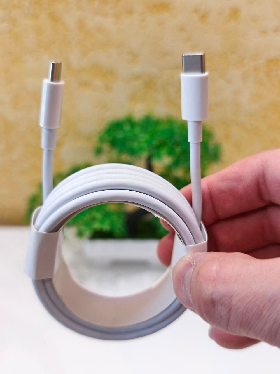 Кабель для быстрой зарядки (PD) ноутбуков, телефонов USB-Type-C / Type-C , 1.5 метра , мощность 3A / 65W — фото 1