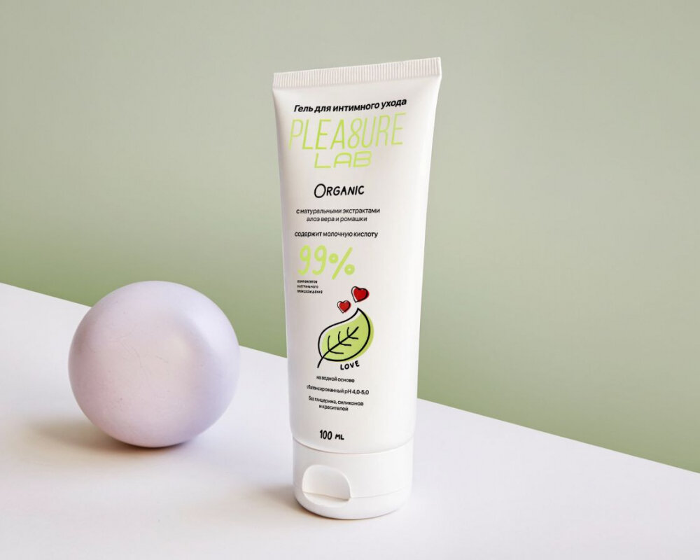 Лубрицирующий гель для интимного ухода Pleasure Lab Organic 100 мл
