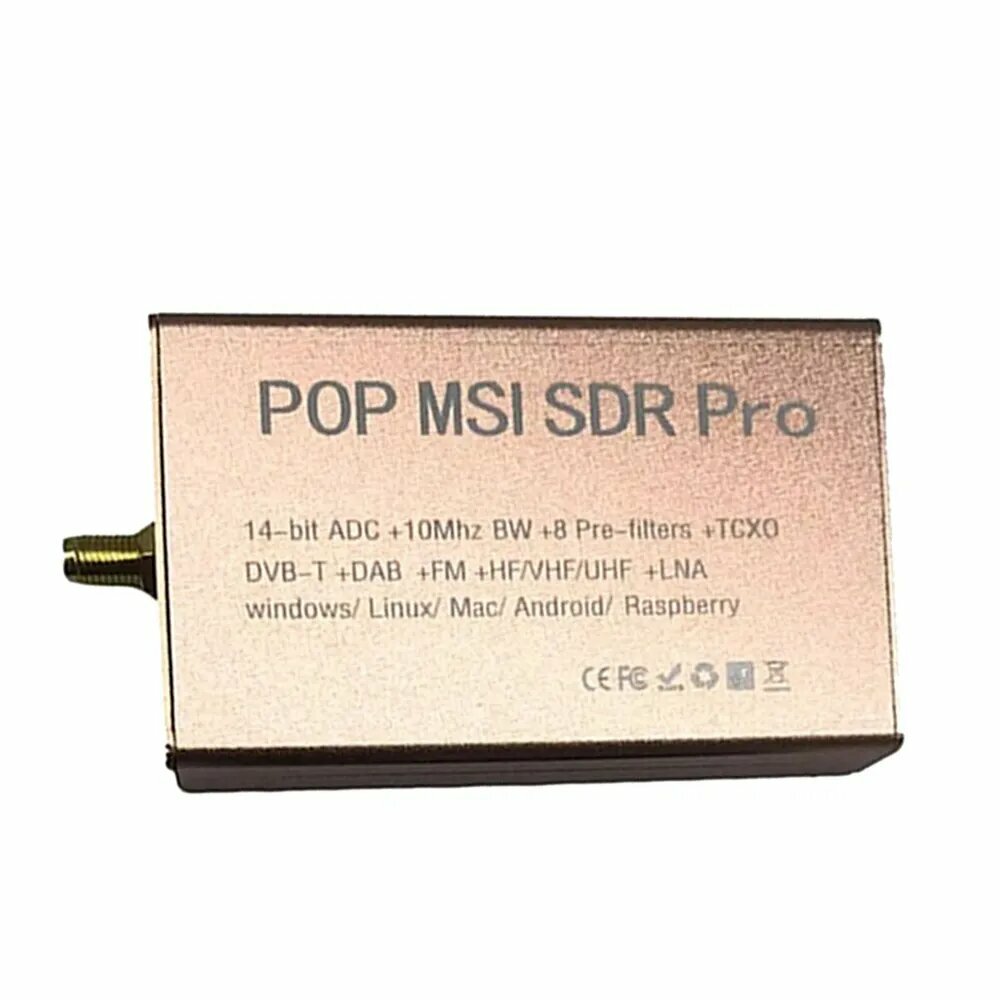 POP-MSI SDR Pro HF/VHF/UHF приемник RSP1 Широкополосные программно-определяемые радиостанции 10 кГц-2 ГГц для SDRplay Драйвер и программное обеспечение