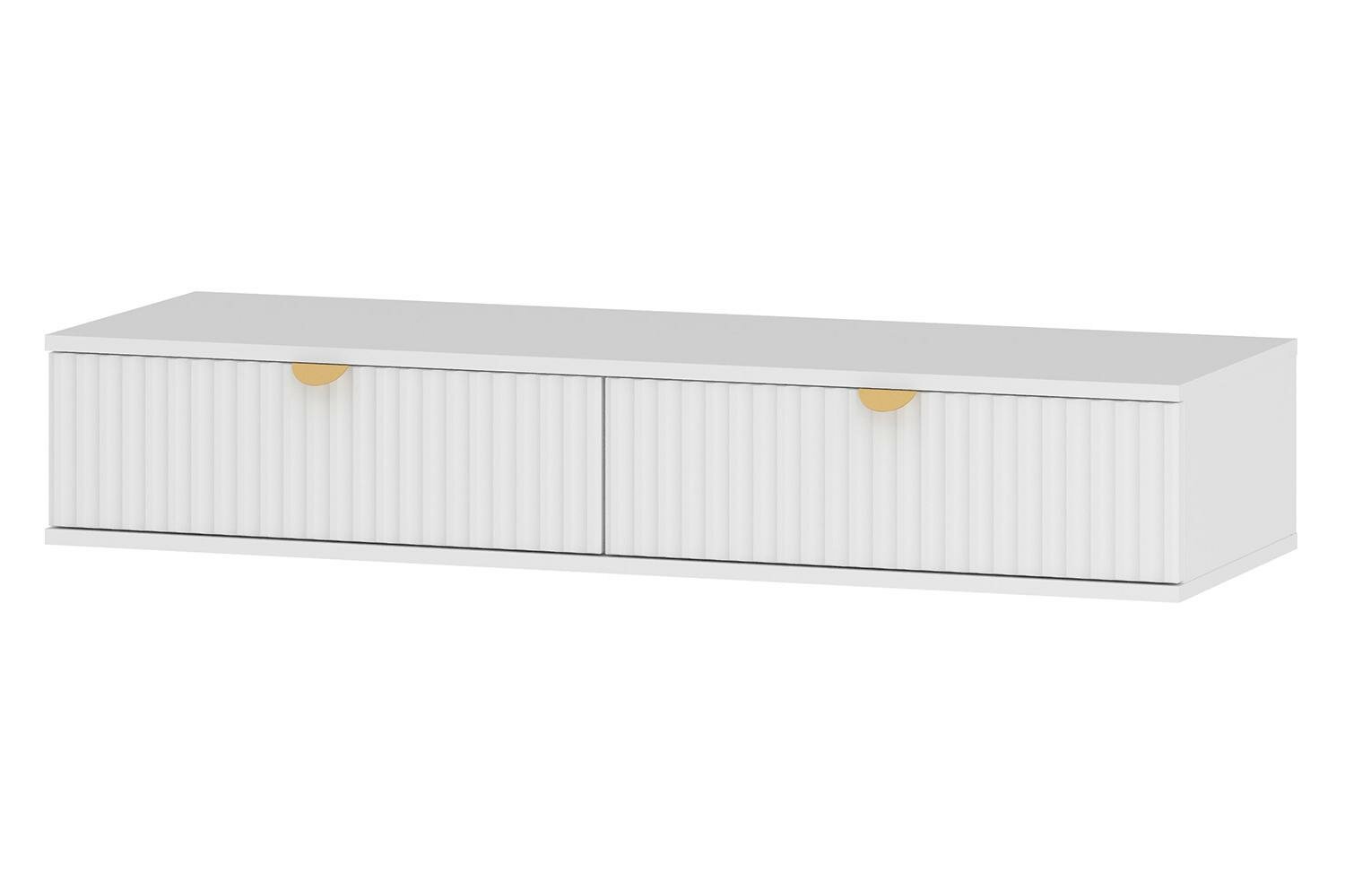 Тумба подвесная Дакота 120х212х40 см с 2 ящиками цвет белый меренга