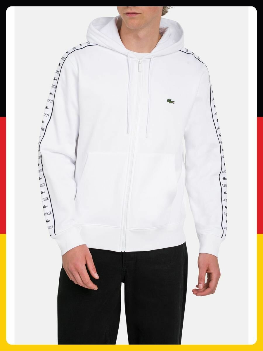 Толстовка спортивная LACOSTE, размер S, , белый