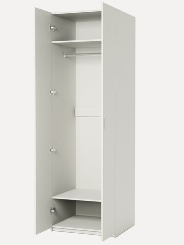 Изображение товара Шкаф для одежды Класс-2 распашной в прихожую 90х60х240 см Белый текстурный