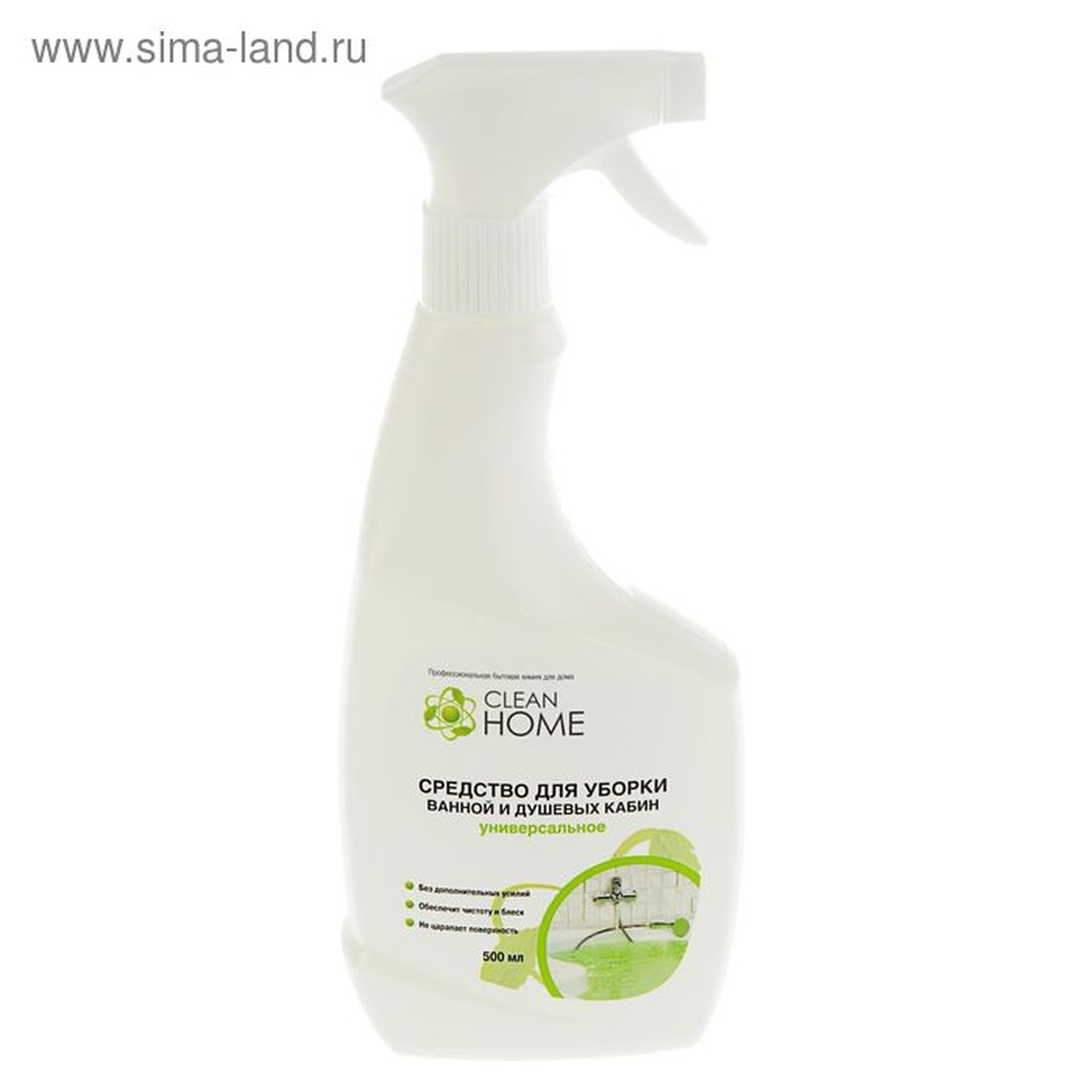 Средство для уборки ванной и душевых кабин Clean Home  500 мл