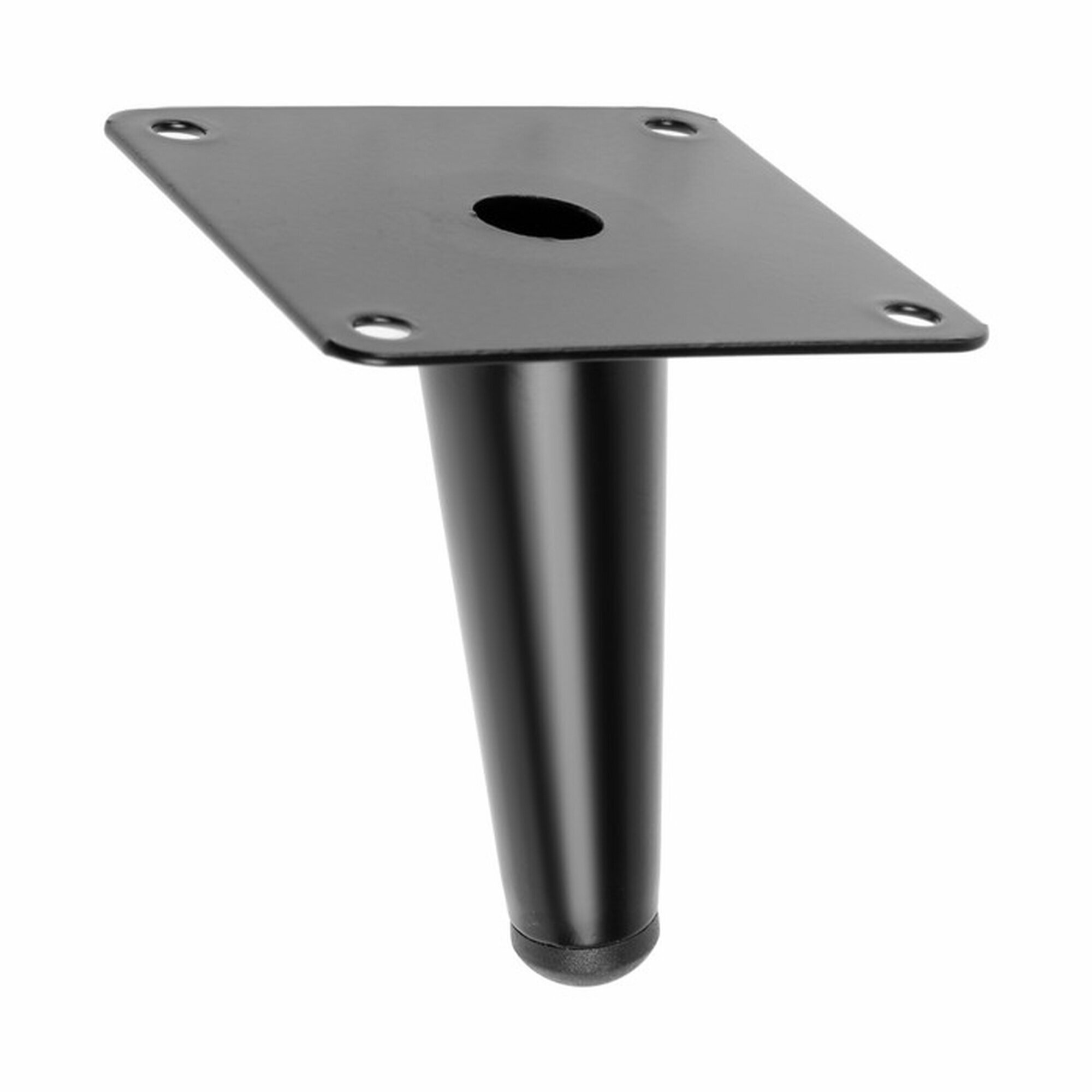 Опора мебельная CAPPIO OP07 h=100 мм толщина площадки 1.8 мм цвет матовый черный