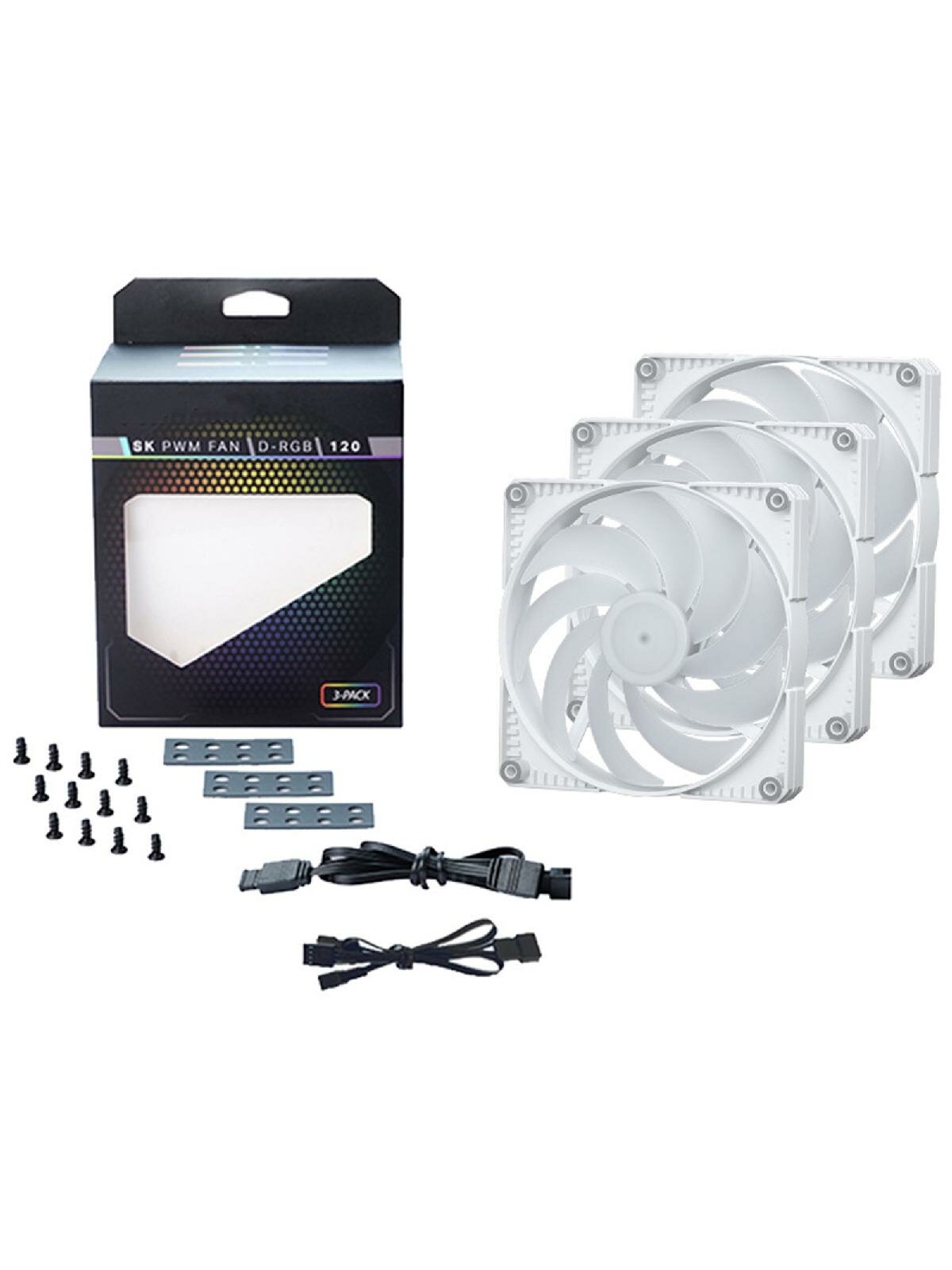 12cm PWM Chassis Fans 3Pin Mute ARGB Desktop Host PC Chassis Cooling Fan Computer Heatsink Cooler FDB Hydraulic Bearing