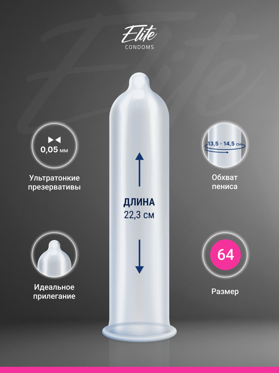 MY.SIZE / MY SIZE размер 64 (10 шт)/ Майсайз презерватив большого размера XXL - ширина 64 мм — фото 1