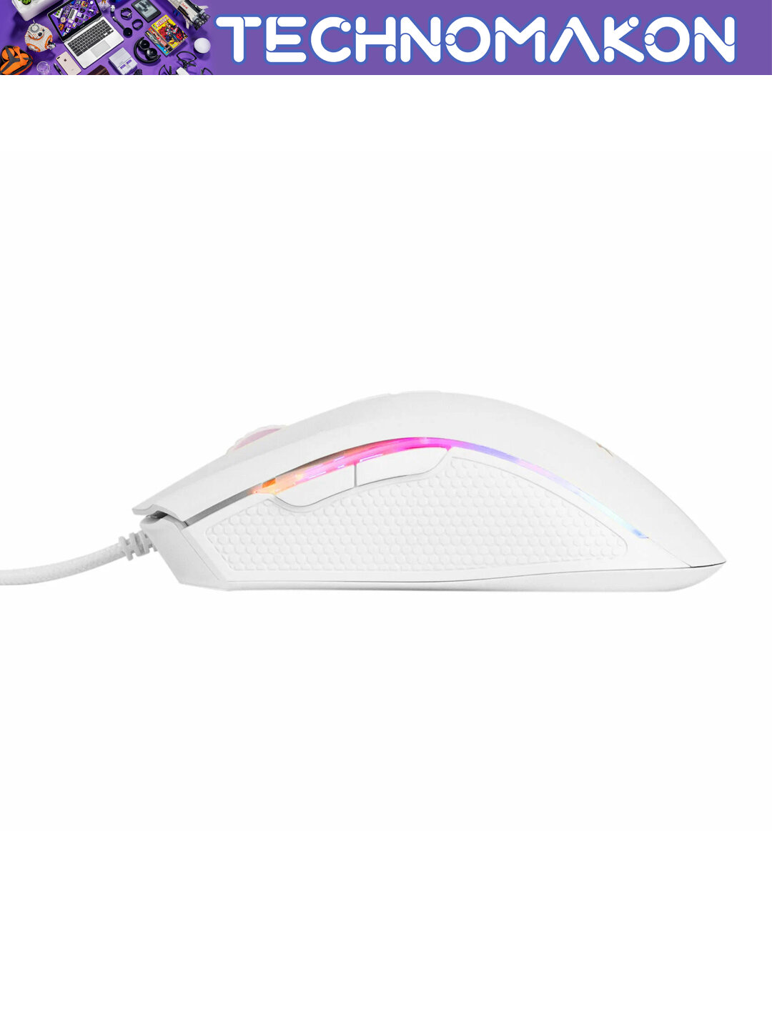 Компьютерная игровая мышь проводная Xtrike GM-314 с RGB подсветкой, 7 кнопок, 7200 DPI, USB — фото 1