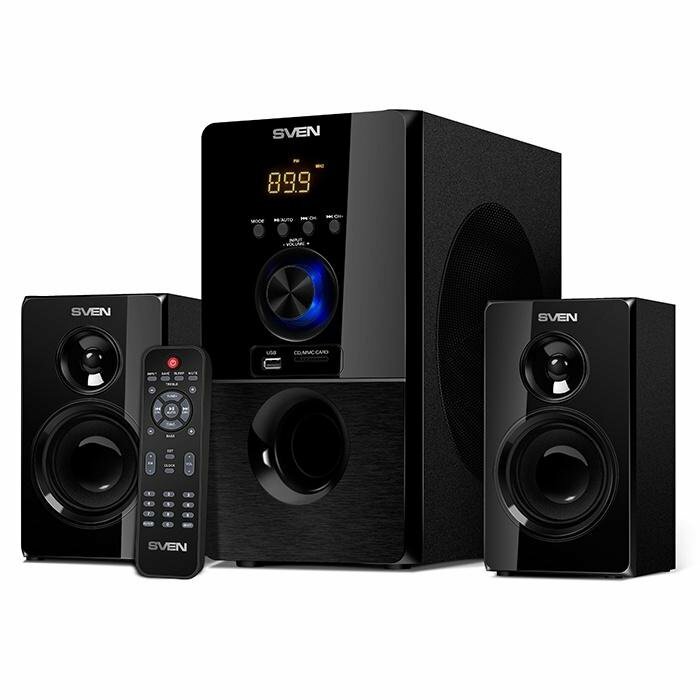 Акустическая система SVEN MS-2050, фронтальные колонки, встроенный Bluetooth, фазоинверторный тип — фото 1