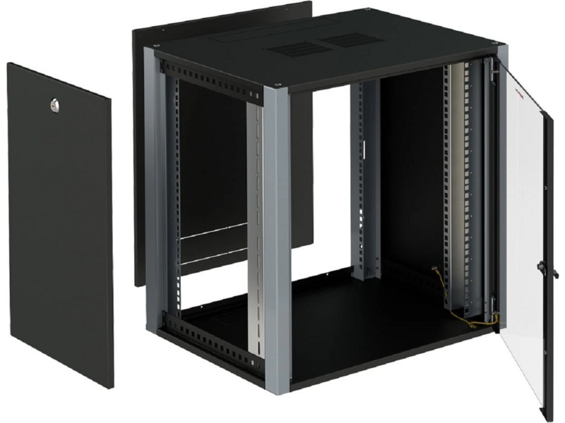 Шкаф настенный 19", 12U SYSMATRIX - фото №2