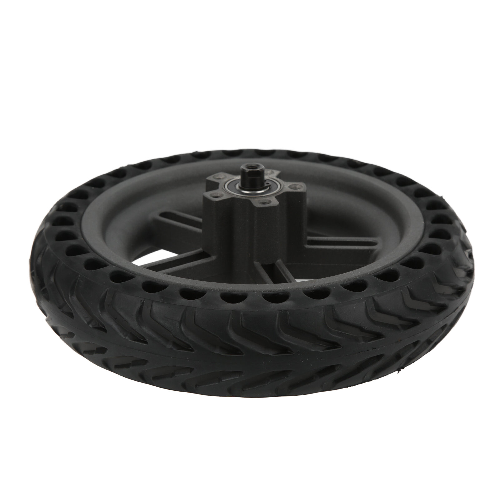 Картинки Заднее колесо скутера, 8,5 дюйма в сборе, сотовая ступица с твердой шиной для Xiaomi M365 PRO/PRO2, 2-колесный электрический скутер